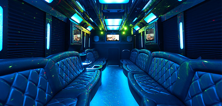 arlington party bus laser lights