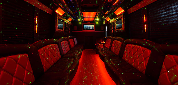 luxurious party bus service in tyler